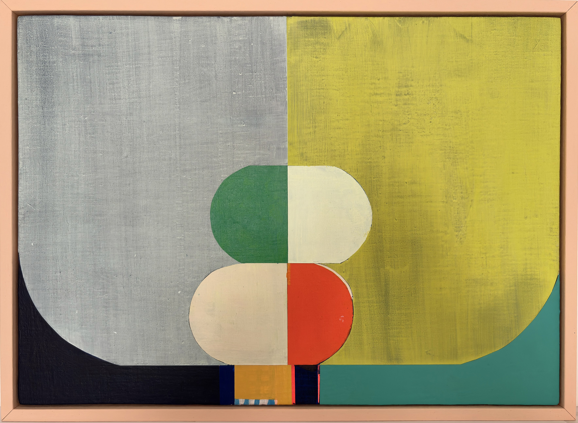 Ian Parker Untitled 2025 Acrylic, linen on mdf